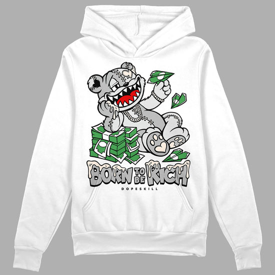 Dunk Low Cool Grey DopeSkill Hoodie Sweatshirt Born To Be Rich Graphic Streetwear - White