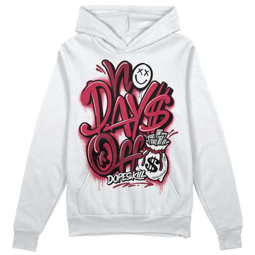 Jordan 1 Retro High '85 OG Metallic Burgundy DopeSkill Hoodie Sweatshirt No Days Off Graphic Streetwear - White