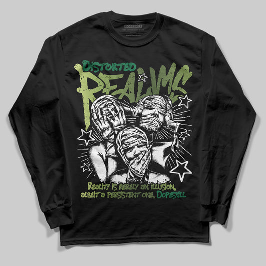 Foamposite Pro 'Pine Green' DopeSkill Long Sleeve T-Shirt Distorted Realms\ Graphic Streetwear - black