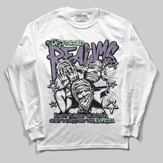 Jordan 1 Retro Low OG Zion Williamson Voodoo Alternate DopeSkill Long Sleeve T-Shirt Distorted Realms Graphic Streetwear - White 