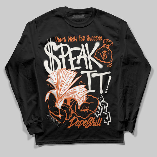Jordan 1 Retro High OG Shattered Backboard (2025) DopeSkill Long Sleeve T-Shirt Speak It Graphic Streetwear - Black