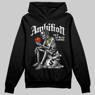 Black and White Sneakers DopeSkill Hoodie Sweatshirt Ambition Graphic Streetwear - black