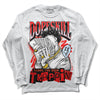 Jordan 7 White Infrared DopeSkill Long Sleeve T-Shirt Sorry I've Been Trappin Graphic Streetwear - WHite