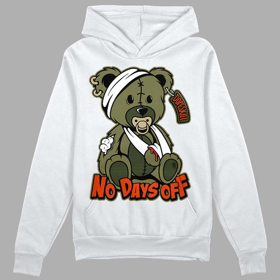 Olive Sneakers DopeSkill Hoodie Sweatshirt Hurt Bear Graphic Streetwear - WHite