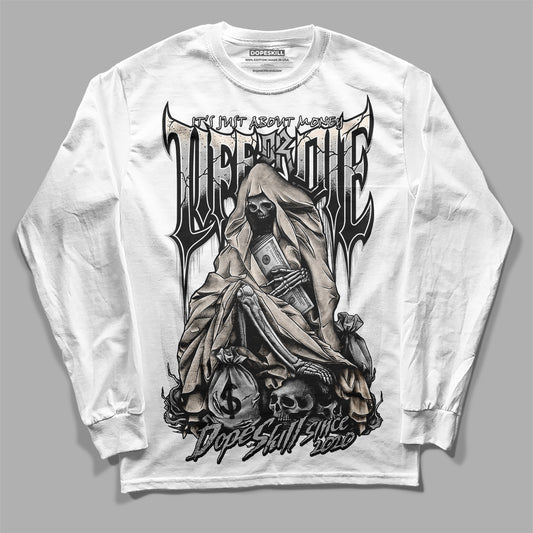 Dunk Low Cool Grey DopeSkill Long Sleeve T-Shirt Life or Die Graphic Streetwear - White