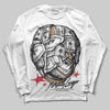Jordan 11 Retro Low Bred (2025) DopeSkill Long Sleeve T-Shirt Money Longer Graphic Streetwear - White