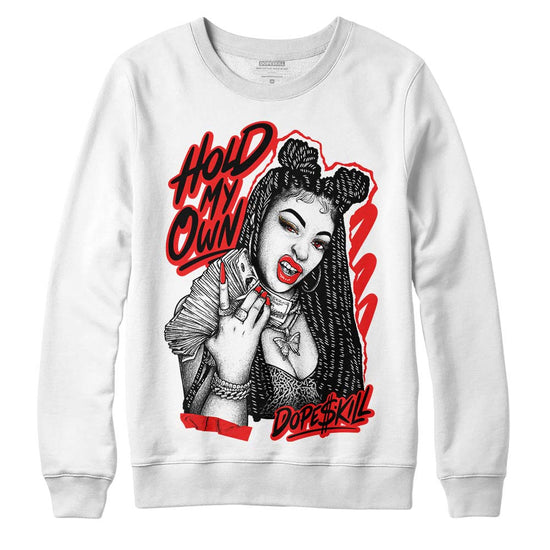 Jordan Spizike Low Bred DopeSkill Sweatshirt New H.M.O Graphic Streetwear - White