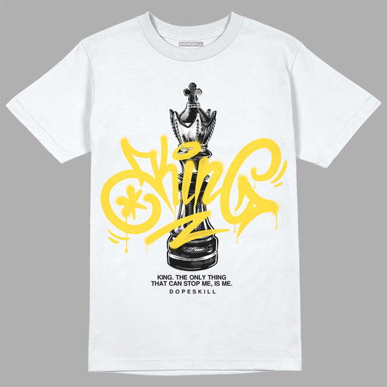 Jordan 4 Thunder DopeSkill T-Shirt King Chess Graphic Streetwear - White 