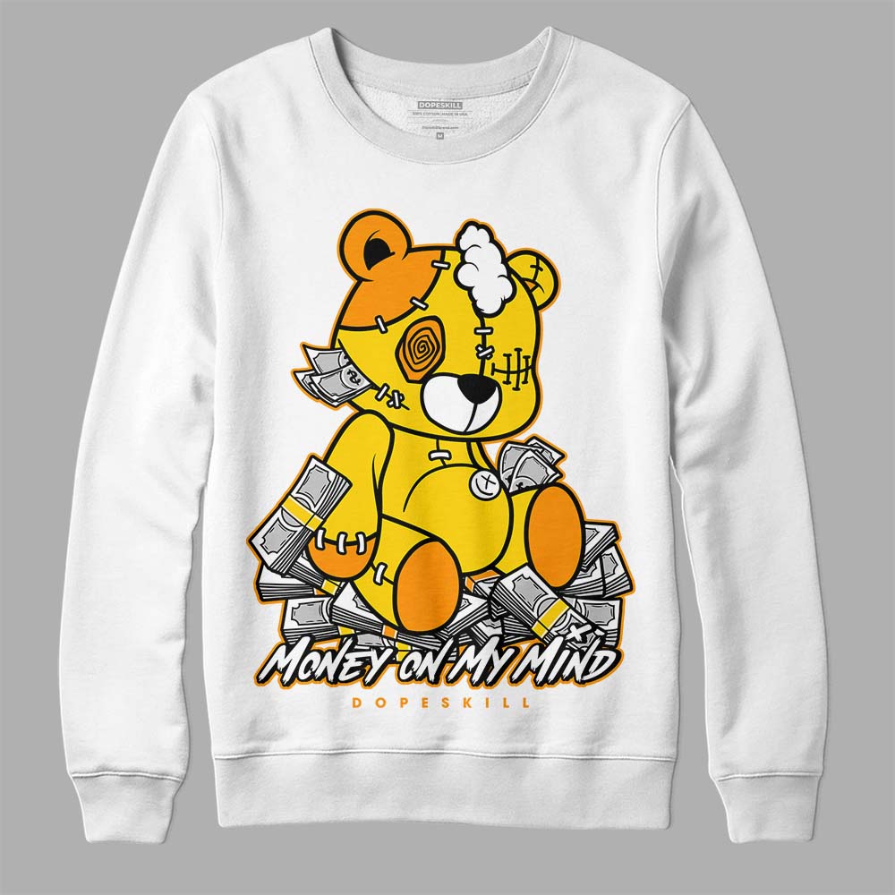 Jordan 6 “Yellow Ochre” DopeSkill Sweatshirt MOMM Bear Graphic Streetwear - White