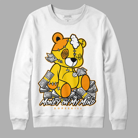 Jordan 6 “Yellow Ochre” DopeSkill Sweatshirt MOMM Bear Graphic Streetwear - White