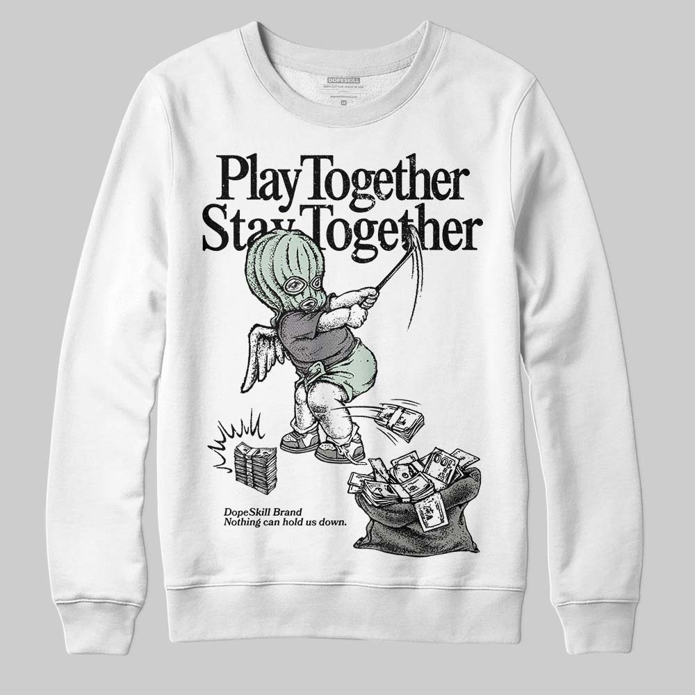 Jordan 1 Retro Low OG Year of the Snake (2025) DopeSkill Sweatshirt Play together, Stay together Graphic Streetwear - White