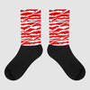 Jordan 12 “Cherry” DopeSkill Sublimated Socks Abstract Tiger Graphic Streetwear