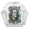 Blue Grey 13s DopeSkill Long Sleeve T-Shirt Money Don't Lie Graphic