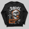 Orange, Black and White Sneakers DopeSkill Long Sleeve T-Shirt Jealousy Graphic Streetwear - Black