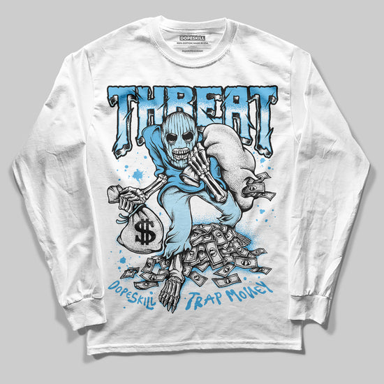 Jordan 11 Retro Legend Blue DopeSkill Long Sleeve T-Shirt Threat Graphic Streetwear - White