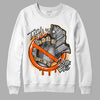 Jordan 12 Retro Brilliant Orange DopeSkill Sweatshirt Takin No L's Graphic Streetwear - White