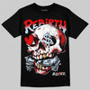 Jordan 11 Retro Cherry DopeSkill T-Shirt Rebirth Graphic Streetwear - black