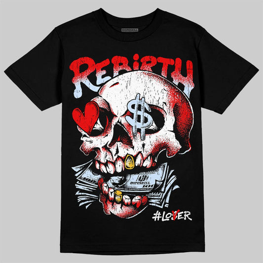 Jordan 11 Retro Cherry DopeSkill T-Shirt Rebirth Graphic Streetwear - black