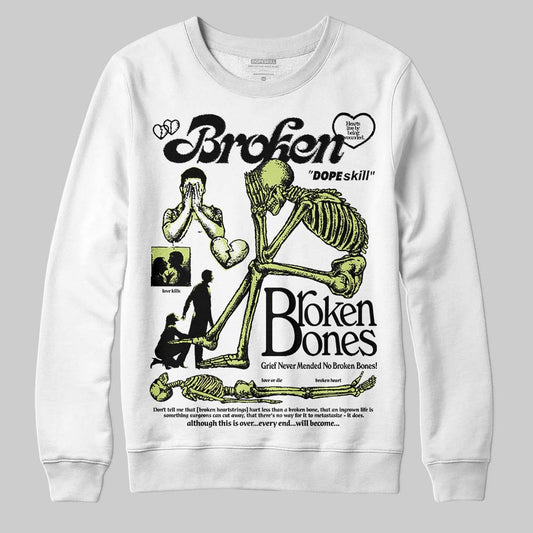 Jordan 11 “Inner Beast” DopeSkill Sweatshirt Broken Bones Graphic Streetwear - White