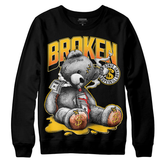 Yellow Sneakers DopeSkill Sweatshirt Sick Bear Graphic Streetwear - Black