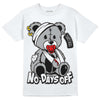 Jordan 1 Low OG “Shadow” DopeSkill T-Shirt Hurt Bear Graphic Streetwear - White