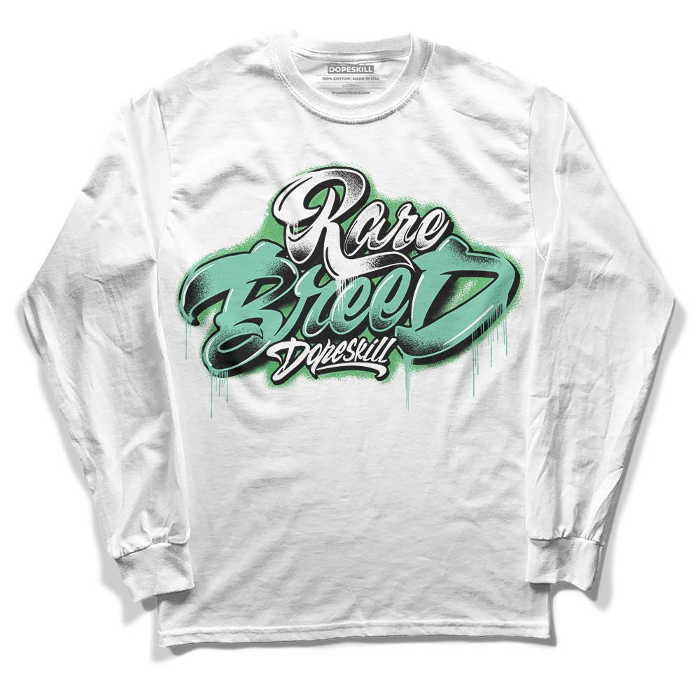 Jordan 1 High OG Green Glow DopeSkill Long Sleeve T-Shirt Rare Breed Type Graphic Streetwear - White