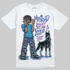 Royal Blue Sneakers DopeSkill T-Shirt My Grind Won't Let Me Lose Graphic Streetwear - White
