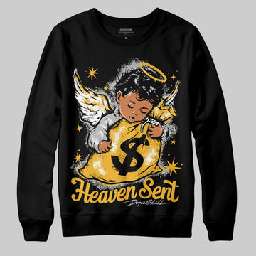 Jordan 5 'Tokyo' DopeSkill Sweatshirt Heaven Sent Graphic Streetwear - Black