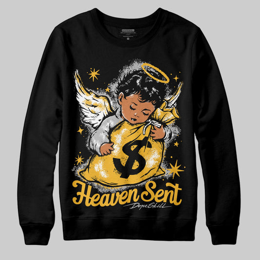 Jordan 5 'Tokyo' DopeSkill Sweatshirt Heaven Sent Graphic Streetwear - Black