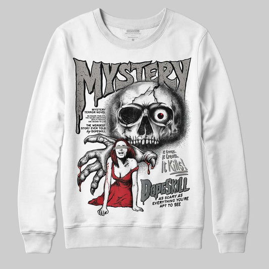 Jordan 9 Cool Grey DopeSkill Sweatshirt Mystery Ghostly Grasp Graphic Streetwear - White 