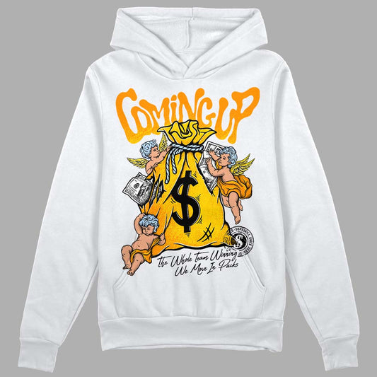 Jordan 6 “Yellow Ochre” DopeSkill Hoodie Sweatshirt Money Bag Coming Up Graphic Streetwear - White
