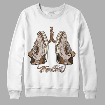 Jordan 3 Retro Palomino DopeSkill Sweatshirt Breathe Graphic Streetwear - White