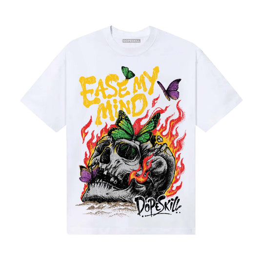 Yellow Sneakers DopeSkill T-Shirt Ease My Mind Graphic Streetwear - White