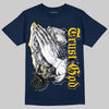 Dunk Low Vintage “Michigan” DopeSkill Midnight Navy T-Shirt Trust God Graphic Streetwear 