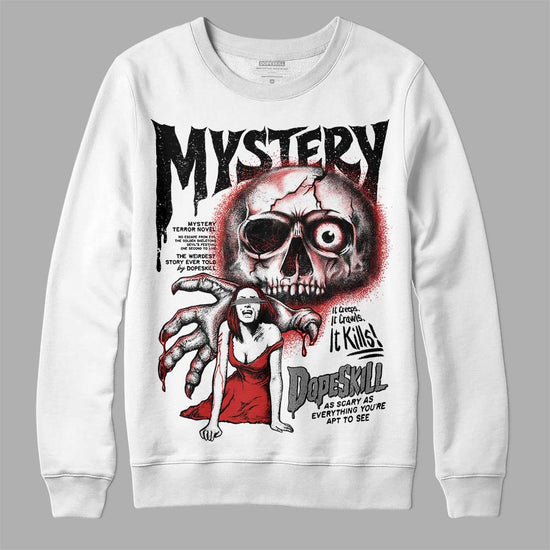 Jordan 1 High OG “Black/White” DopeSkill Sweatshirt Mystery Ghostly Grasp Graphic Streetwear - White 