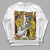 Jordan 4 Thunder DopeSkill Long Sleeve T-Shirt Gotta Lotta Means Graphic Streetwear - White