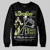 Jordan 4 GS “Light Lemon Twist” DopeSkill Sweatshirt Broken Bones Graphic Streetwear - Black