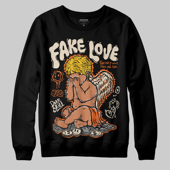 Jordan 3 “Starfish” DopeSkill Sweatshirt False Love Graphic Streetwear - Black