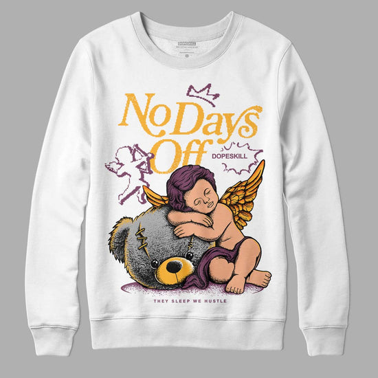 Jordan 1 Retro High OG Brotherhood DopeSkill Sweatshirt New No Days Off Graphic Streetwear - White