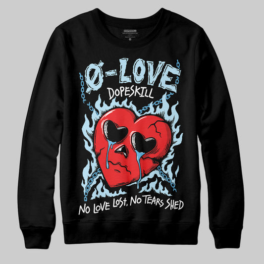 Jordan 11 Retro Legend Blue DopeSkill Sweatshirt Crying Heart Graphic Streetwear - Black