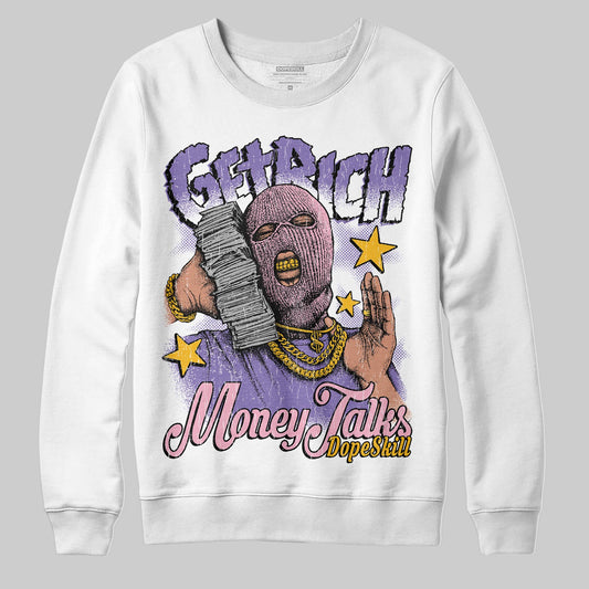 Jordan 11 "Mojave" DopeSkill Sweatshirt Get Rich Graphic Streetwear - White