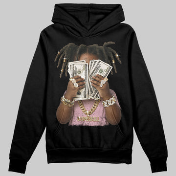 Jordan 4 Retro Valentine's Day (2026) (GS) DopeSkill Hoodie Sweatshirt Rich Youth Graphic Streetwear - black