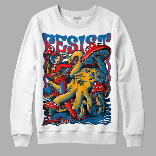 Jordan 4 Retro GS 'Messy Room' DopeSkill Sweatshirt Resist Graphic Streetwear - White