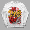 Red Sneakers DopeSkill Long Sleeve T-Shirt No Days Off Graphic Streetwear - White