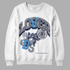 Jordan 3 "Midnight Navy" DopeSkill Sweatshirt Loser Lover Graphic Streetwear - White 