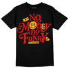 Red Sneakers DopeSkill T-Shirt No Money No Funny Graphic Streetwear - Black