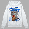 Jordan 12 Stealth DopeSkill Hoodie Sweatshirt Never Stop Hustling Graphic Streetwear - White 