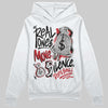 Jordan 4 “Flight Club” DopeSkill Hoodie Sweatshirt Real Ones Move In Silence Graphic Streetwear - White