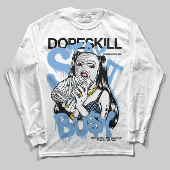 Jordan 12 Retro 'Melo' DopeSkill Long Sleeve T-Shirt Stay It Busy Graphic Streetwear - White