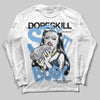 Jordan 12 Retro 'Melo' DopeSkill Long Sleeve T-Shirt Stay It Busy Graphic Streetwear - White